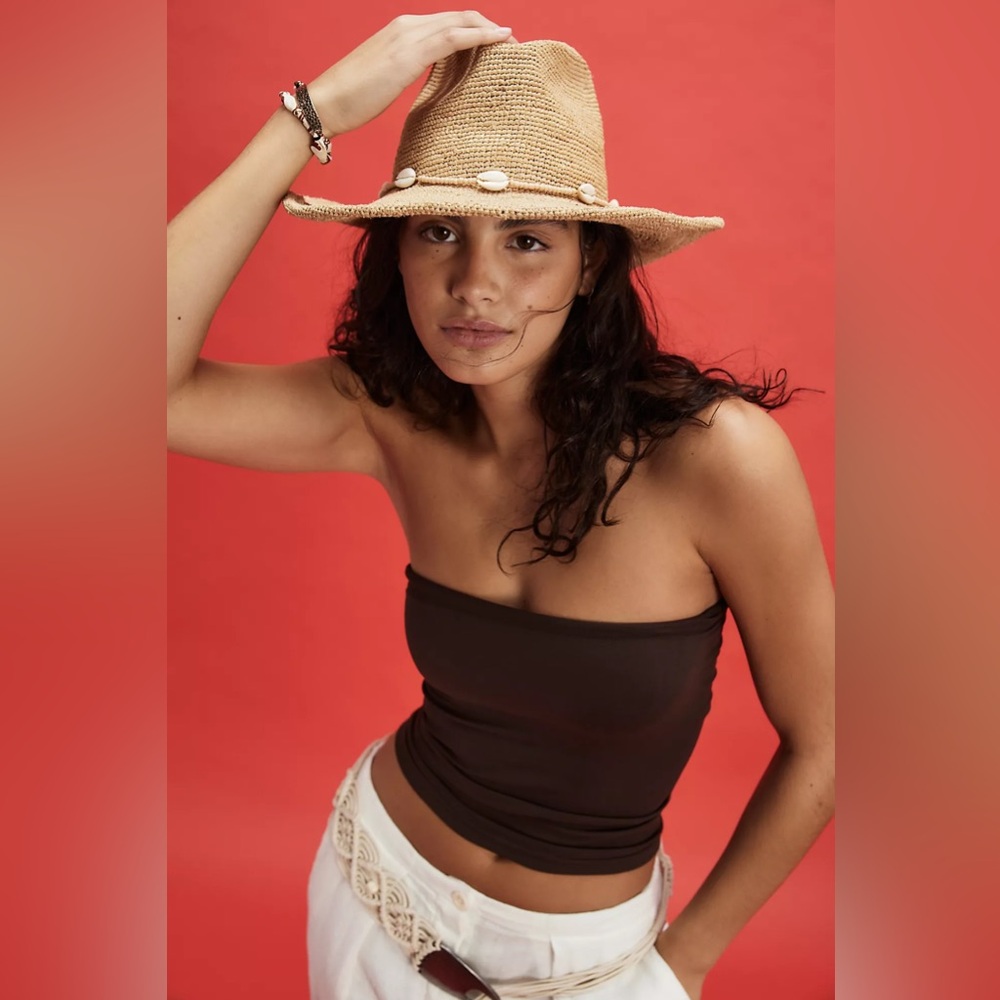 NWOT Free People x WYETH Sunlight Raffia Cowboy Hat